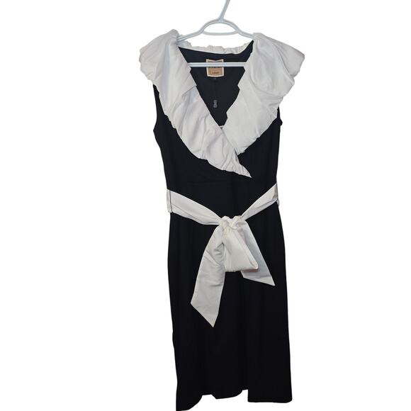 NWT Nue By Shani Shapewear Ruffle Collar Cocktail Dress Size 12 - Picture 2 of 7